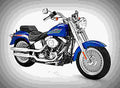 Harley Davidson FLSTFI Fat Boy 2003 6 motorbike A4 Photo Print
