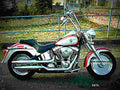 Harley Davidson FLSTFI Fat Boy 2004 5 motorbike A4 Photo Print
