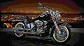 Harley Davidson FLSTN Softail Deluxe FLSTN Softail Deluxe 2 motorbike A4 Photo Print