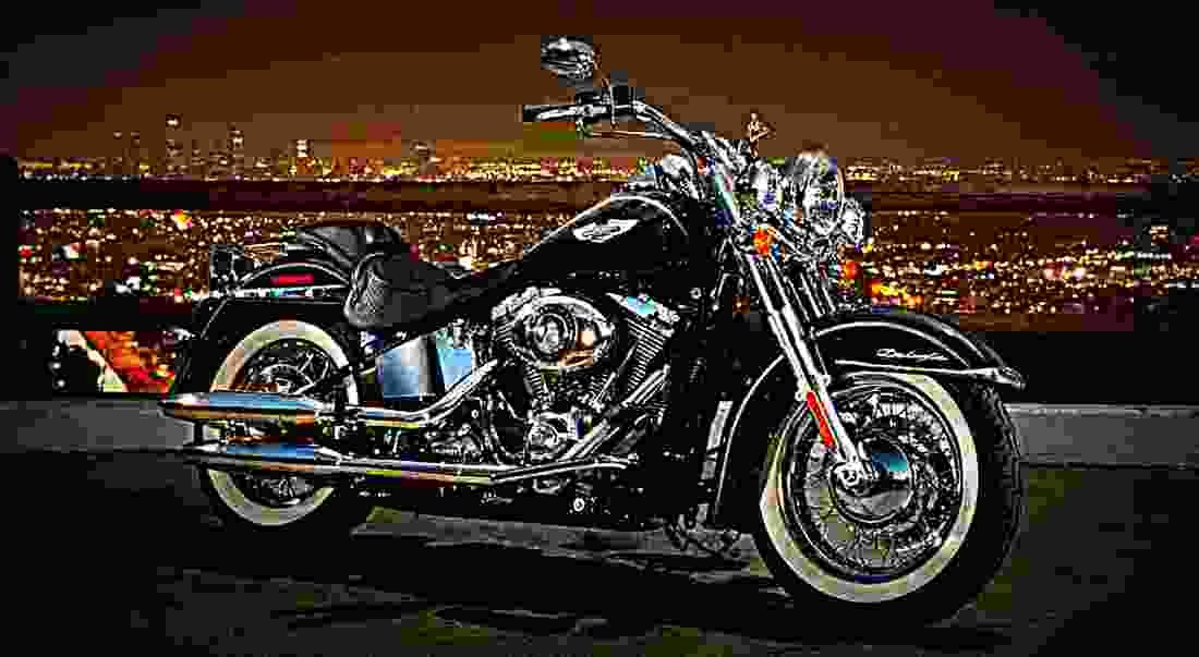 Harley Davidson FLSTN Softail Deluxe FLSTN Softail Deluxe 2 motorbike A4 Photo Print
