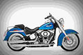 Harley Davidson FLSTN Softail Deluxe FLSTN Softail Deluxe 5 motorbike A4 Photo Print