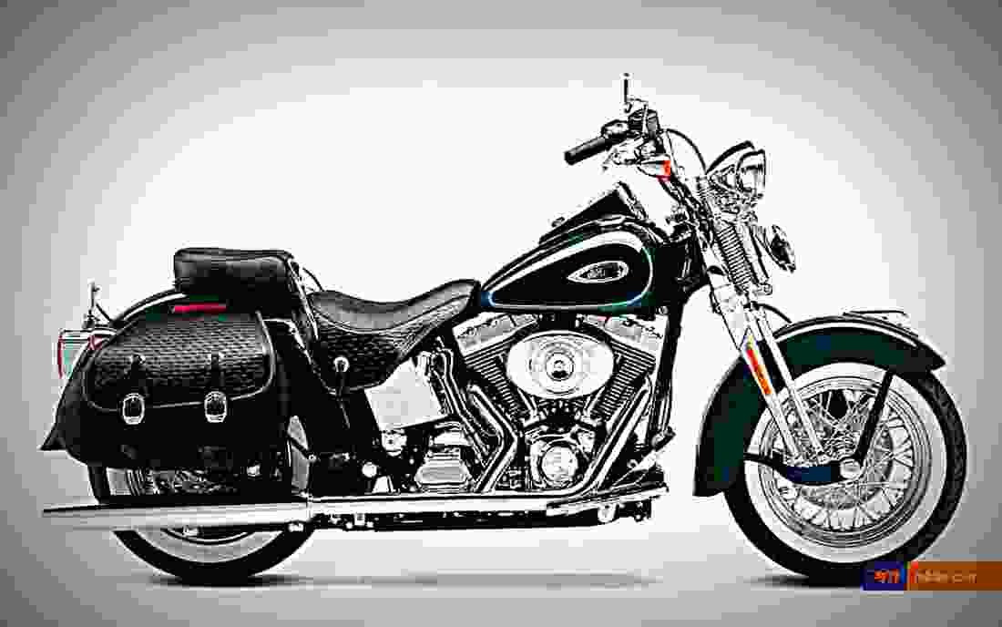 Harley Davidson FLSTS Heritage Springer 2002 4 motorbike A4 Photo Print
