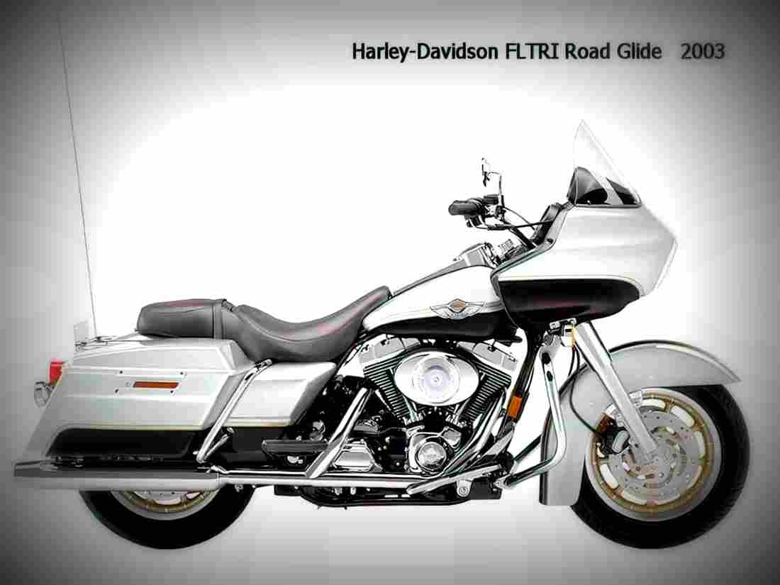 Harley Davidson FLTRI Road Glide 2003 5 motorbike A4 Photo Print