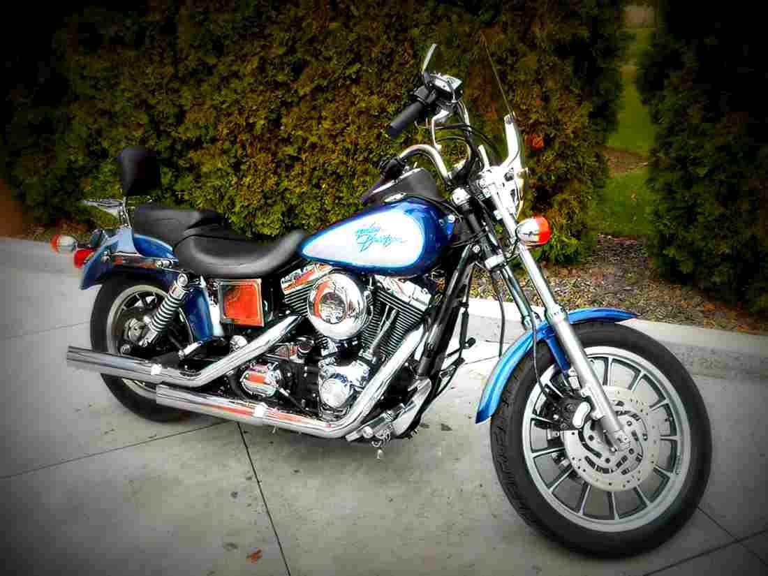 Harley Davidson FXDL Dyna Low Rider 2000 3 motorbike A4 Photo Print