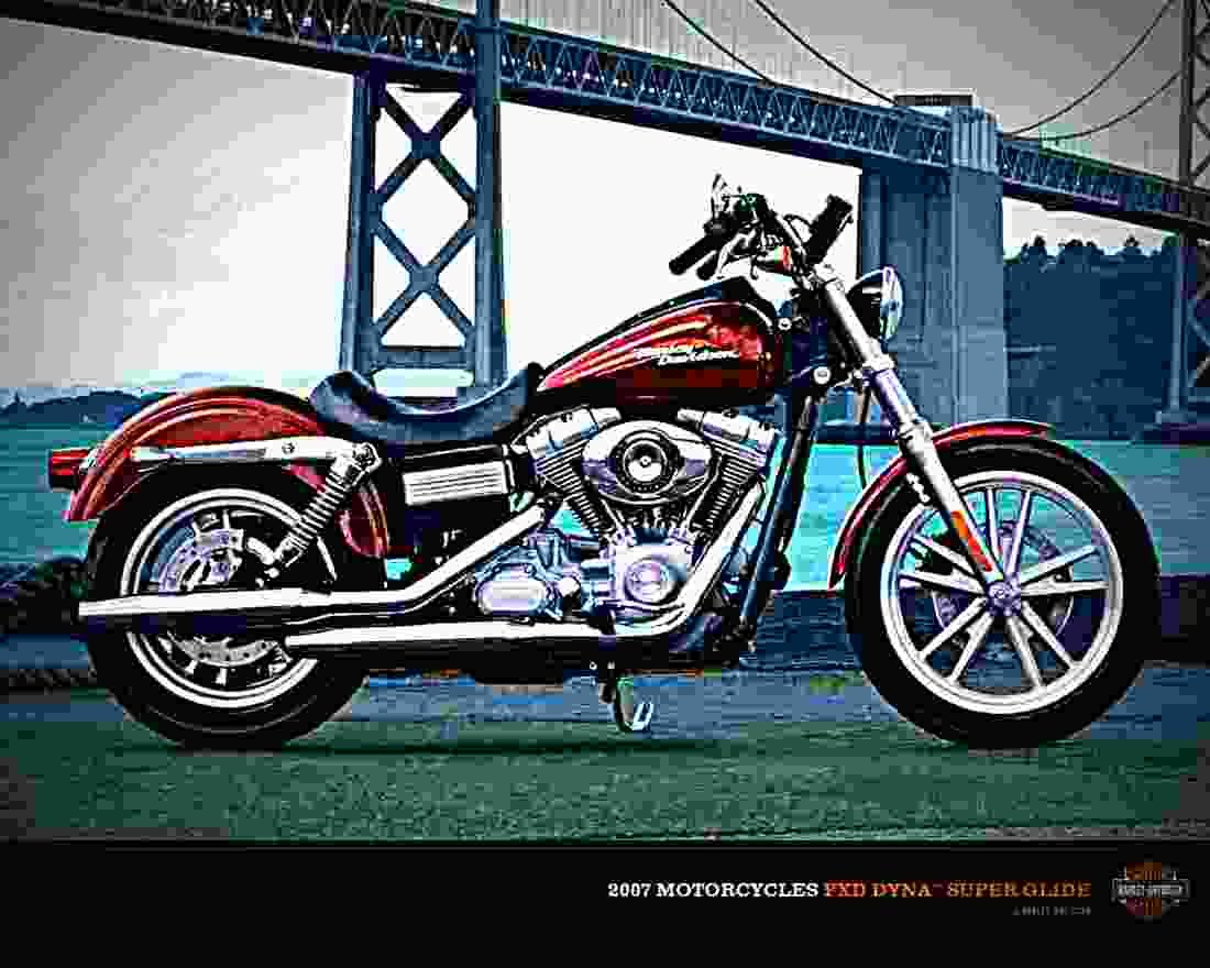 Harley Davidson FXDL Dyna Low Rider 2003 3 motorbike A4 Photo Print