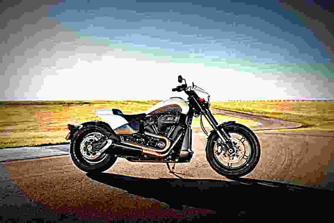 Harley Davidson FXDR 114 2019 2 motorbike A4 Photo Print