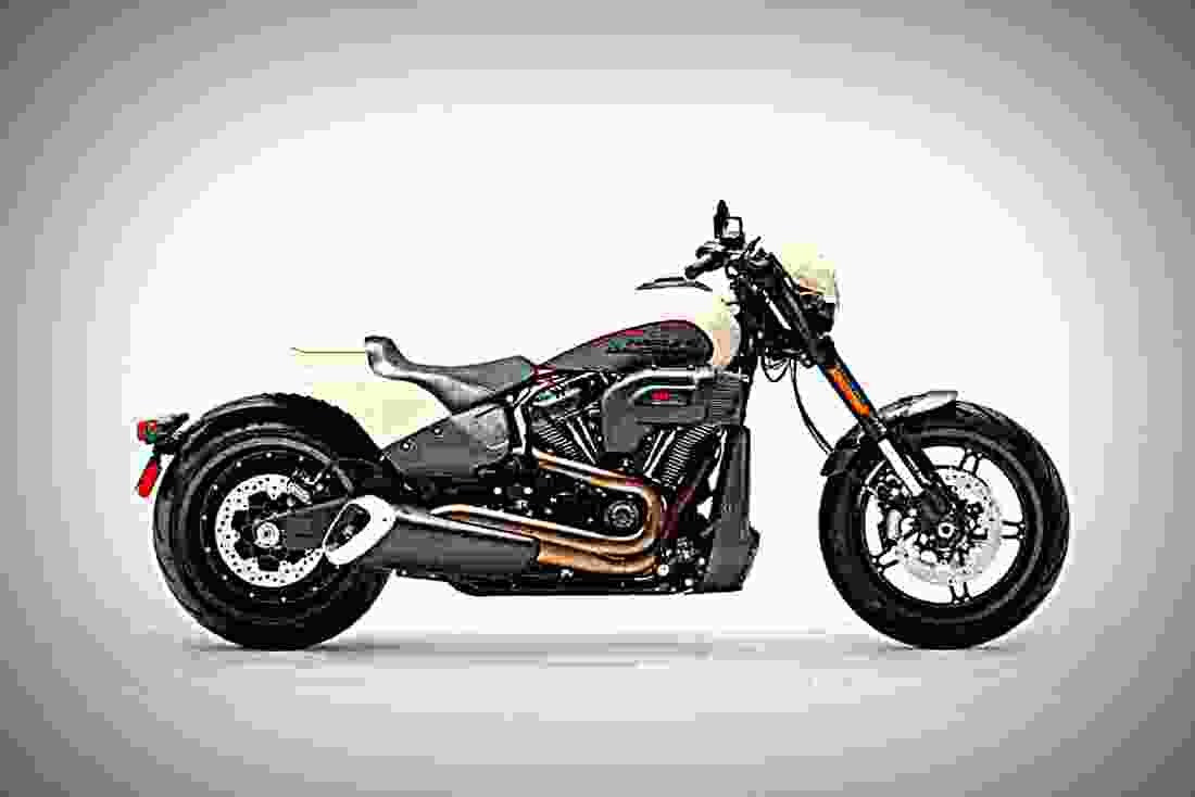 Harley Davidson FXDR 114 2019 3 motorbike A4 Photo Print
