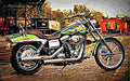 Harley Davidson FXDWG Dyna Wide Glide 2002 4 motorbike A4 Photo Print