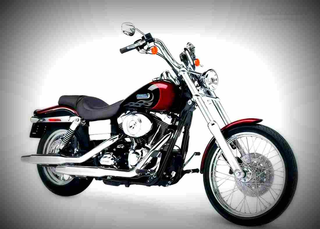 Harley Davidson FXDWG Dyna Wide Glide 2003 3 motorbike A4 Photo Print