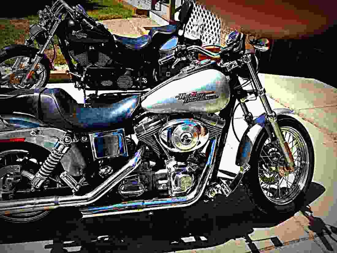 Harley Davidson FXDX Dyna Super Glide Sport 2002 3 motorbike A4 Photo Print