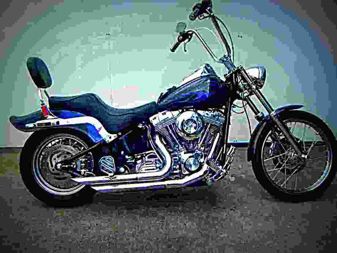Harley Davidson FXST Softail Standard 2002 1 motorbike A4 Photo Print