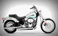 Harley Davidson FXST Softail Standard 2003 1 motorbike A4 Photo Print