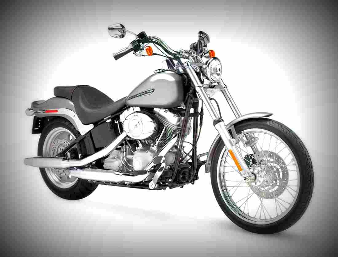 Harley Davidson FXST Softail Standard 2003 3 motorbike A4 Photo Print