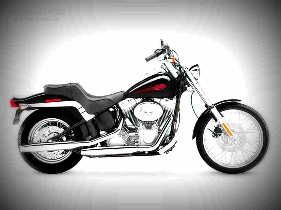 Harley Davidson FXST Softail Standard 2003 5 motorbike A4 Photo Print