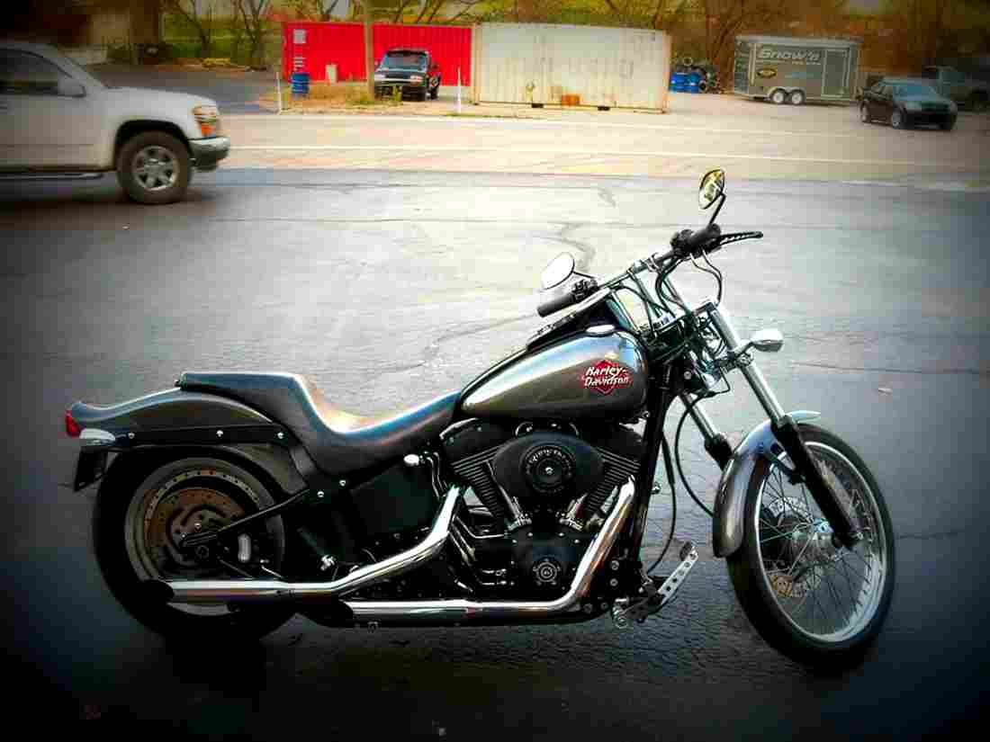 Harley Davidson FXSTB Night Train 2000 1 motorbike A4 Photo Print