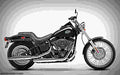 Harley Davidson FXSTB Night Train 2002 6 motorbike A4 Photo Print