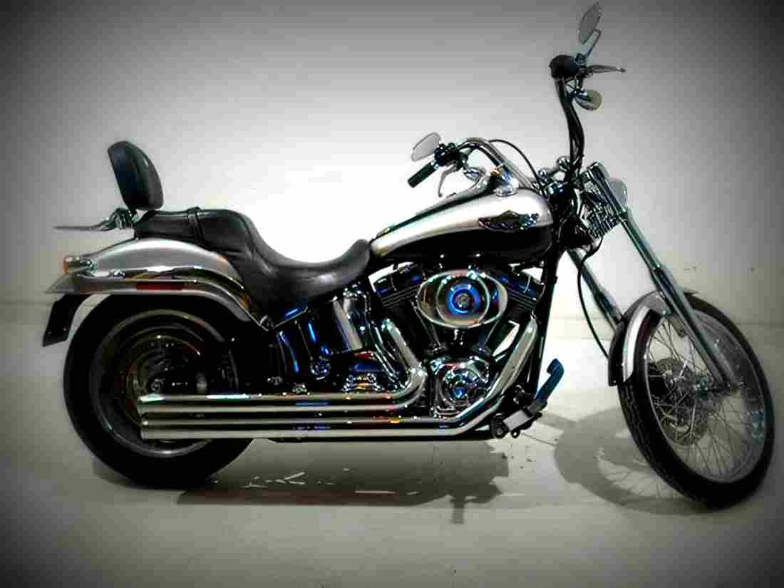 Harley Davidson FXSTD Softail Deuce 2003 6 motorbike A4 Photo Print