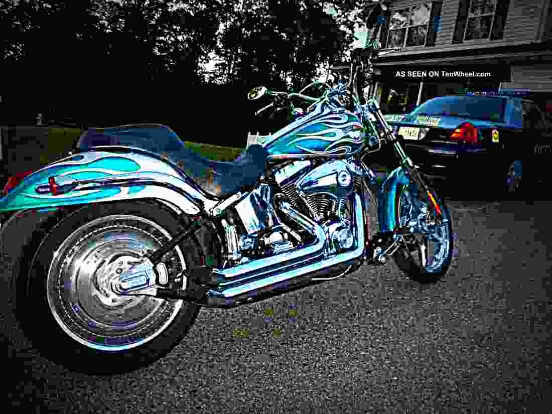 Harley Davidson FXSTDI Softail Deuce 2002 2 motorbike A4 Photo Print