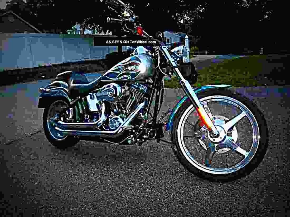 Harley Davidson FXSTDI Softail Deuce 2002 3 motorbike A4 Photo Print