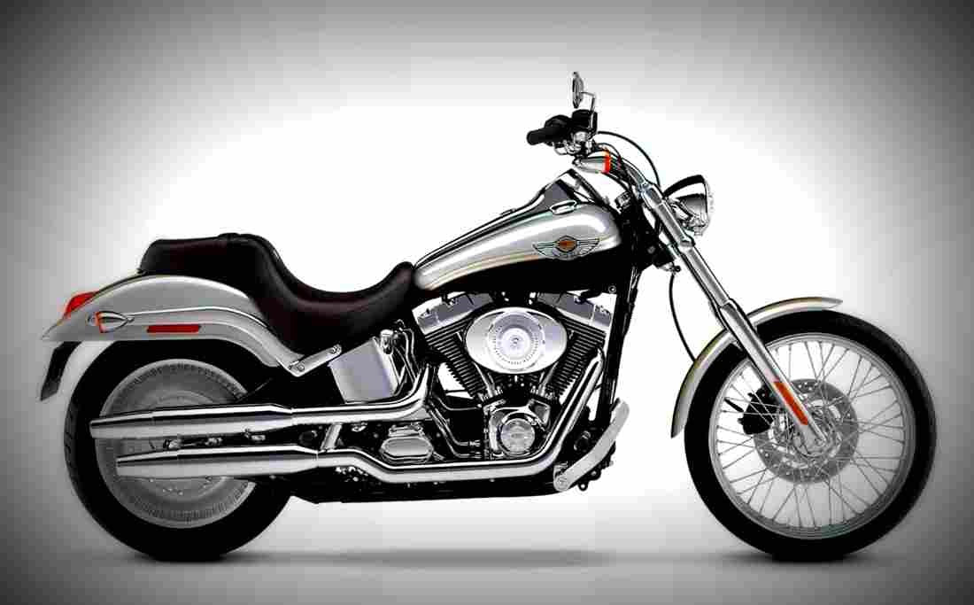 Harley Davidson FXSTDI Softail Deuce 2002 4 motorbike A4 Photo Print