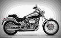Harley Davidson FXSTDI Softail Deuce 2003 3 motorbike A4 Photo Print