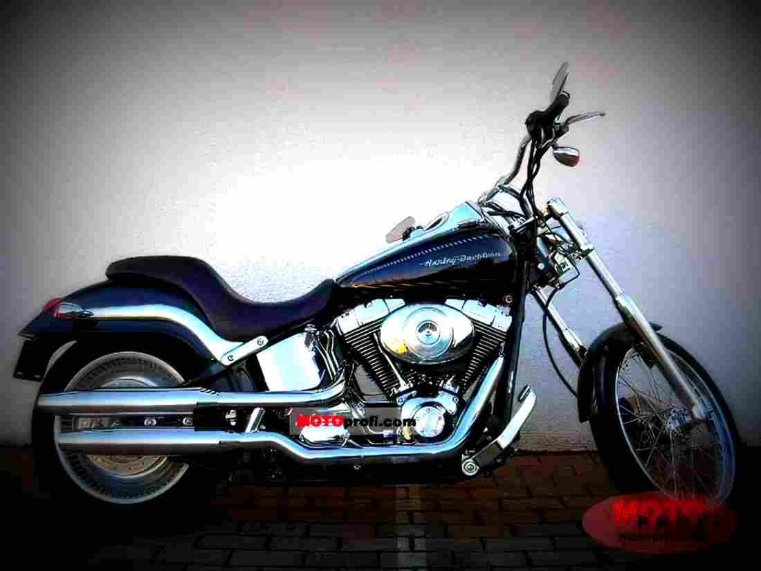 Harley Davidson FXSTDI Softail Deuce 2004 3 motorbike A4 Photo Print