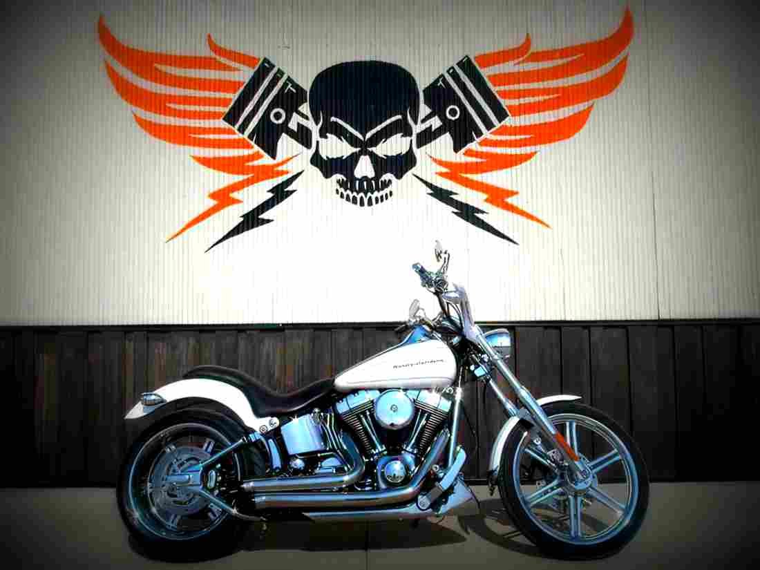 Harley Davidson FXSTDI Softail Deuce 2004 5 motorbike A4 Photo Print
