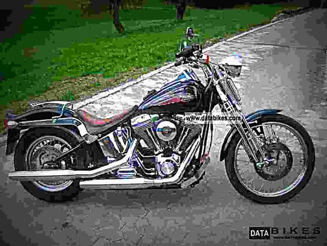 Harley Davidson FXSTS Springer Softail 2000 6 motorbike A4 Photo Print