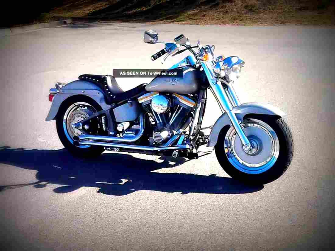 Harley Davidson Fat Boy 1990 6 motorbike A4 Photo Print