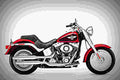 Harley Davidson Fat Boy 1996 1 motorbike A4 Photo Print