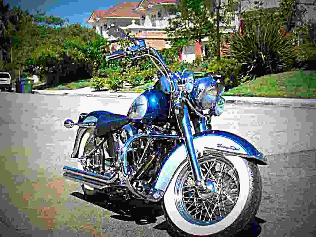 Harley Davidson Fat Boy 1996 2 motorbike A4 Photo Print