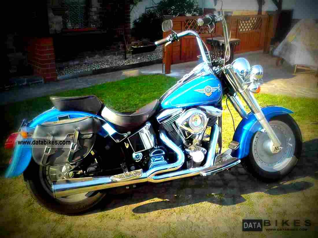 Harley Davidson Fat Boy 1996 5 motorbike A4 Photo Print