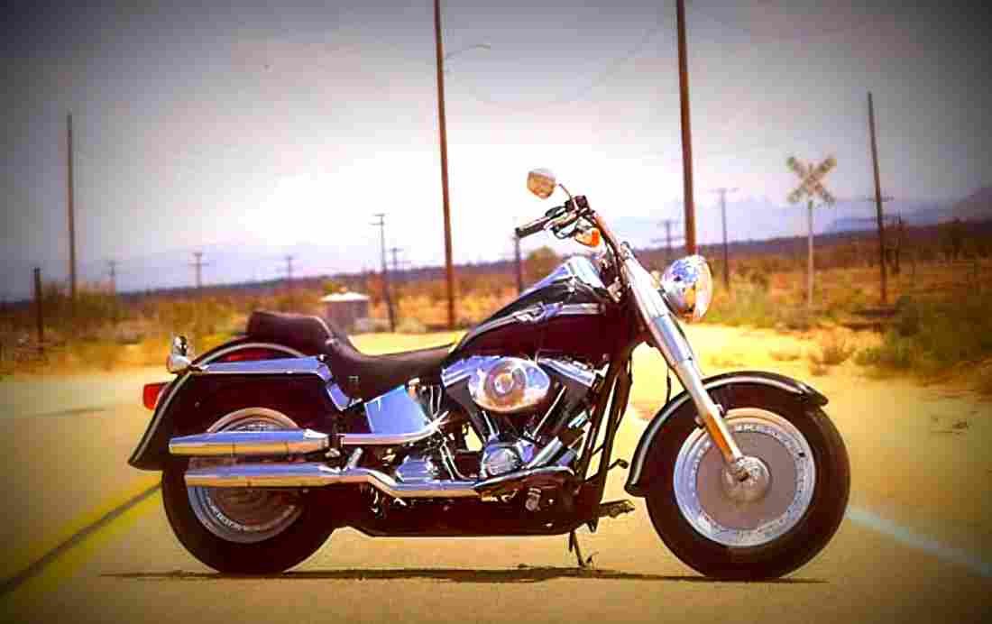 Harley Davidson Fat Boy Injection 2001 2 motorbike A4 Photo Print