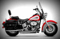 Harley Davidson Flstci Heritage Softail Classic 2002 1 motorbike A4 Photo Print