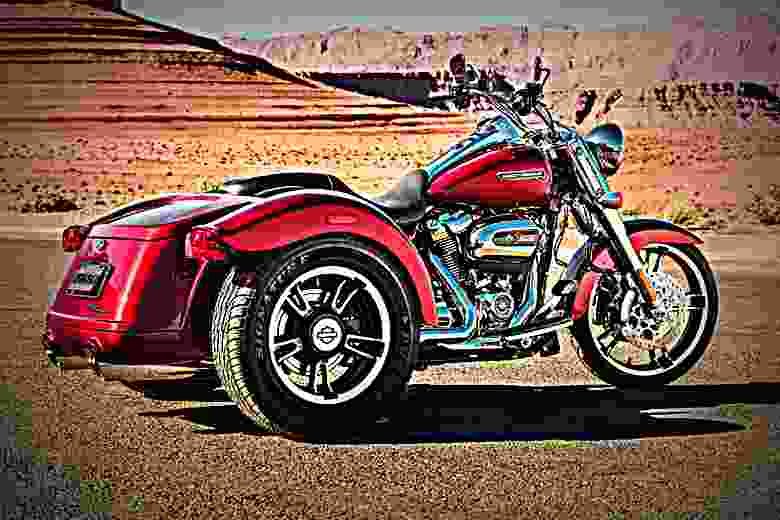 Harley Davidson Freewheeler 2017 4 motorbike A4 Photo Print
