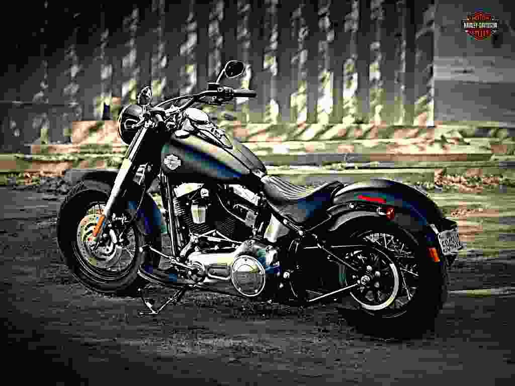 Harley Davidson Heritage Softail Classic 1999 4 motorbike A4 Photo Print