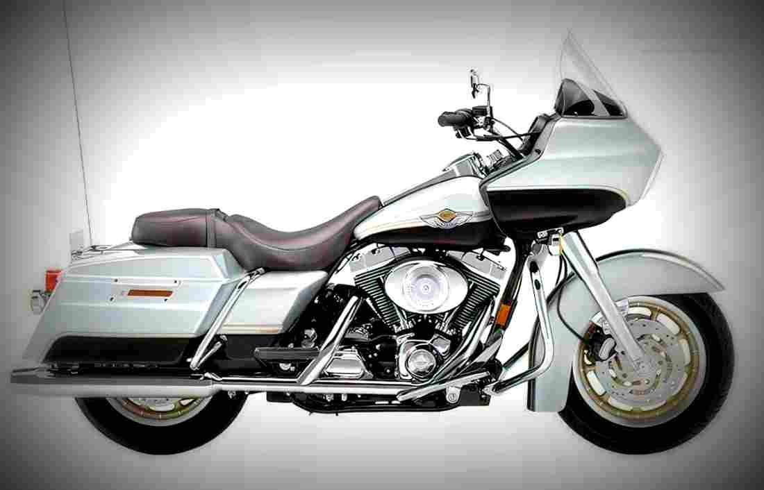 Harley Davidson Road Glide 1999 1 motorbike A4 Photo Print