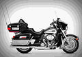 Harley Davidson Road Glide 1999 2 motorbike A4 Photo Print
