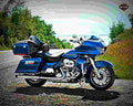 Harley Davidson Road Glide 1999 4 motorbike A4 Photo Print