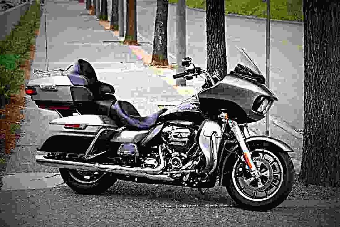 Harley Davidson Road Glide 2017 3 motorbike A4 Photo Print