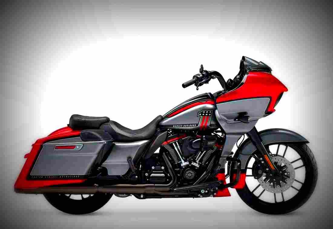 Harley Davidson Road Glide 2019 2 motorbike A4 Photo Print