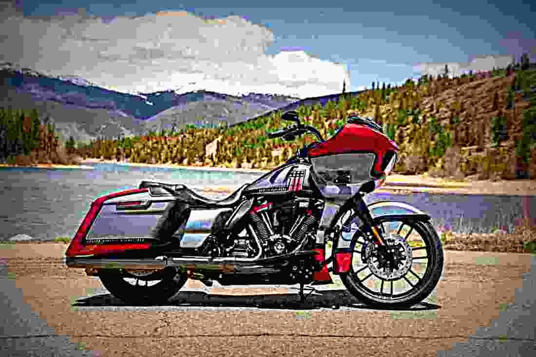 Harley Davidson Road Glide 2019 4 motorbike A4 Photo Print
