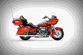 Harley Davidson Road Glide Ultra 2019 4 motorbike A4 Photo Print