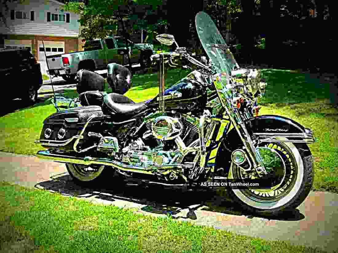Harley Davidson Road King 1999 2 motorbike A4 Photo Print