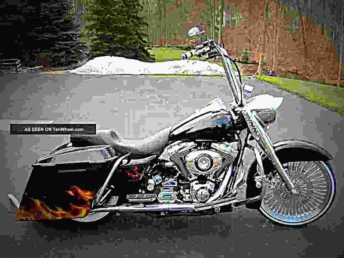 Harley Davidson Road King 1999 5 motorbike A4 Photo Print