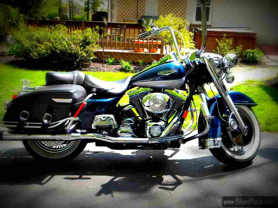 Harley Davidson Road King 2001 2 motorbike A4 Photo Print