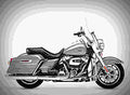 Harley Davidson Road King 2017 1 motorbike A4 Photo Print