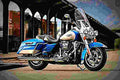 Harley Davidson Road King 2018 2 motorbike A4 Photo Print