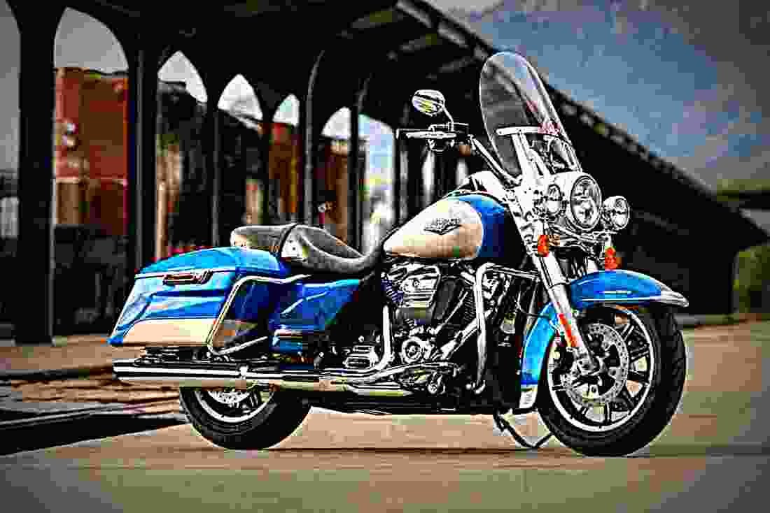 Harley Davidson Road King 2018 2 motorbike A4 Photo Print