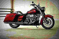 Harley Davidson Road King 2019 2 motorbike A4 Photo Print